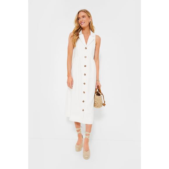 POMANDER PLACE White Jules Dress Size M NWT Retail $148 Tuckernuck - Picture 7 of 7